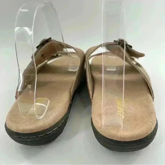 J sport by Jambu womens Carina sandals size 9 brown suede double buckle slides - Picture 5 of 12